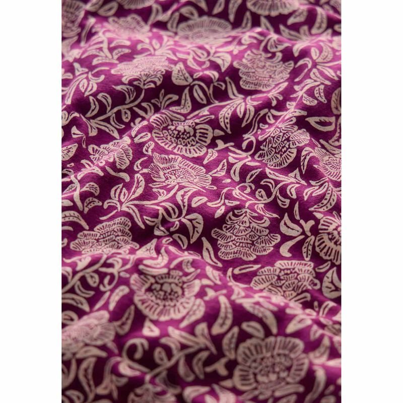 Seasalt Cornwall Chateaux Dress Trailing Woodblock Cassis image number 2