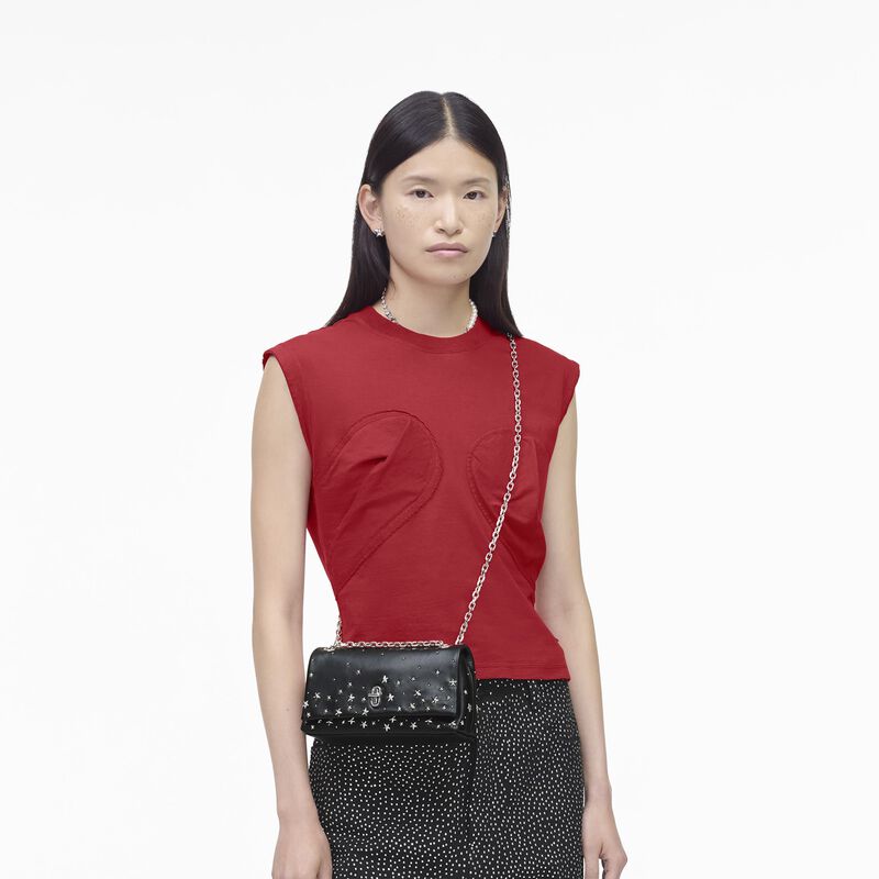 MARC JACOBS The Star Studded Leather Mini Dual Chain Wallet image number 3