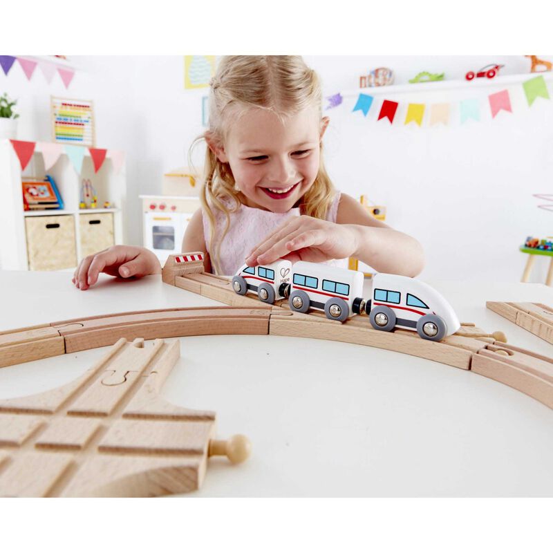 Hape Track 4Pcs Long Curved image number 1