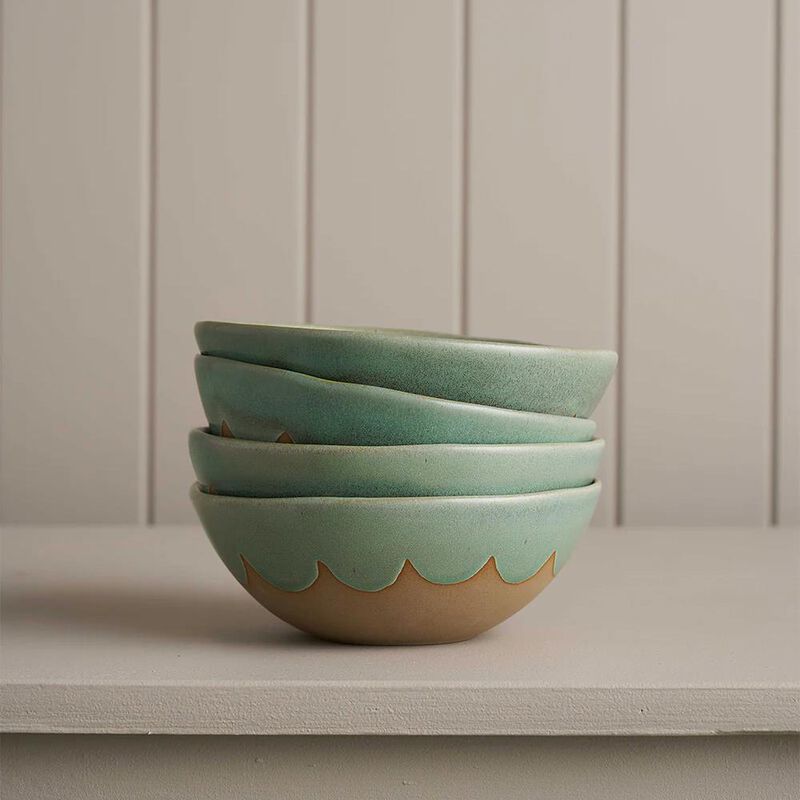 Robert Gordon Bowls Set Of 4 - Moss Scallop Breakfast In Bed image number 1
