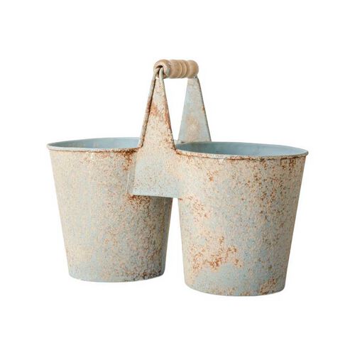 French Country Jardin Seedling Holder Antique Blue