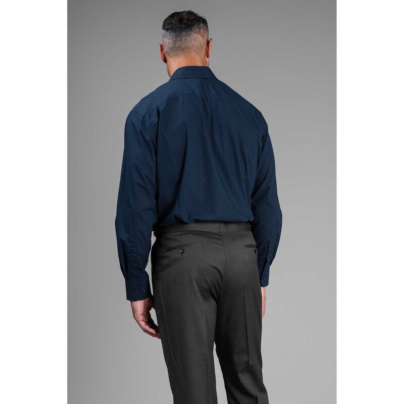 Rembrandt Sinatra Navy Micro-Paisley Print Shirt image number 1