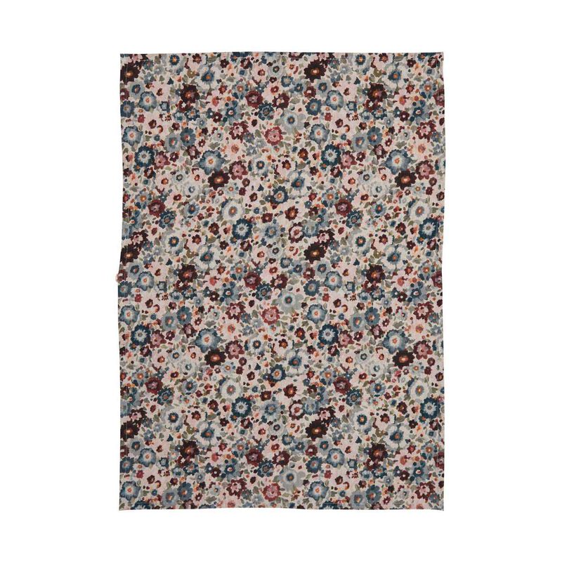 Wallace Cotton Zinnia Linen Tea Towel image number 1