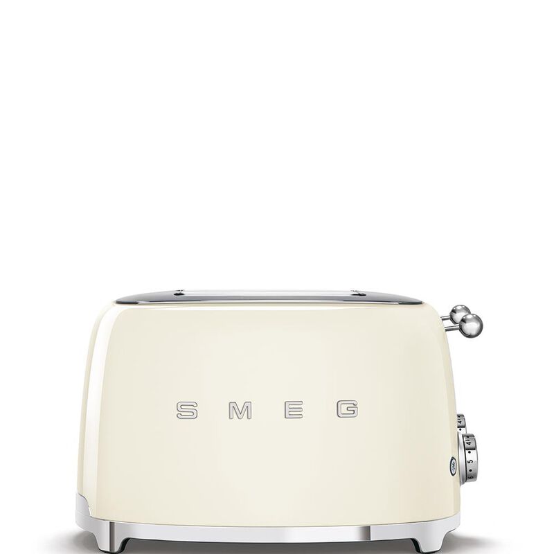 Smeg 4 Slice Wide Toaster - Cream image number 1