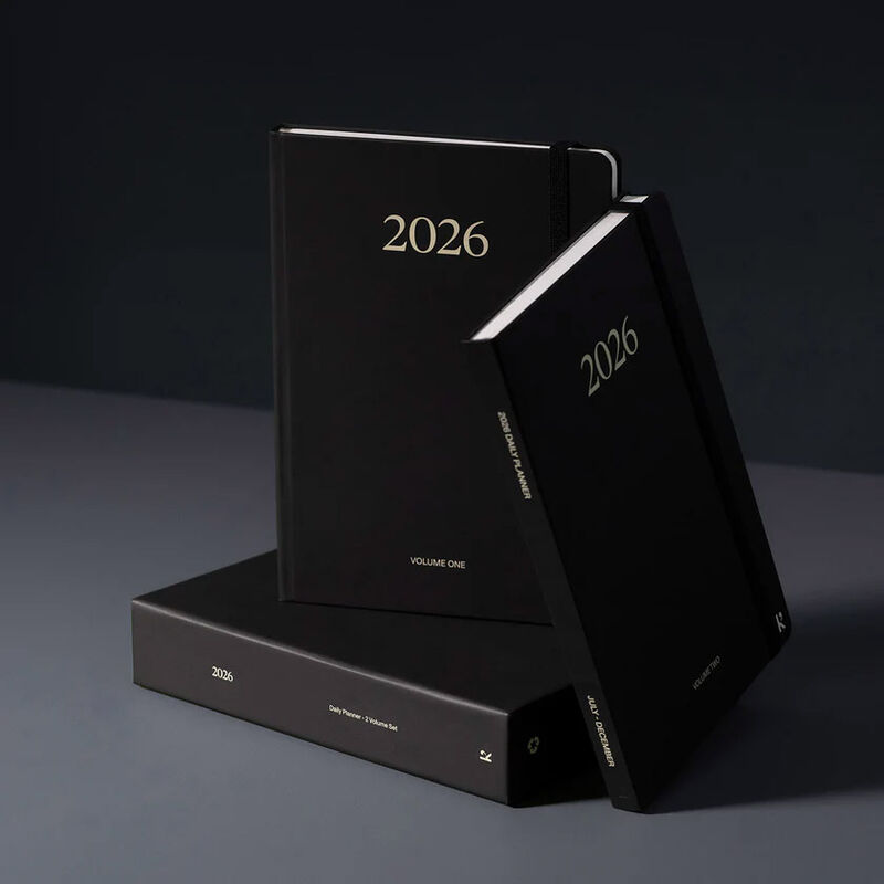 Karst Stone Paper Flow A5 Hard Cover Daily Planner 2 Volume Set 2026 image number 1