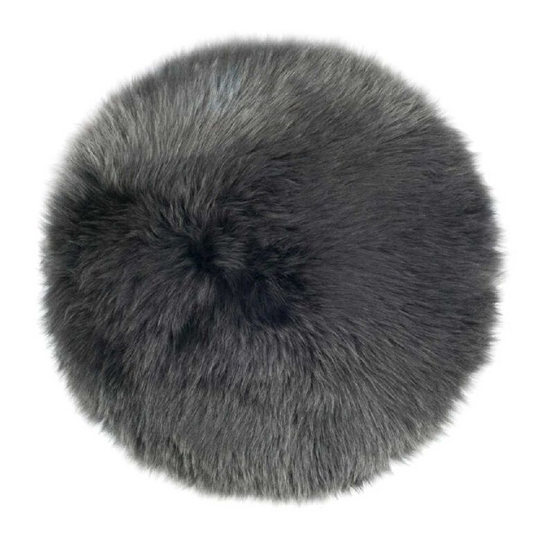 Fibre By Auskin NZ Longwool Sheepskin Seat Pad Round 37cm image number 0