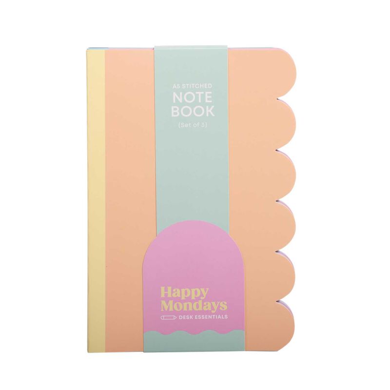 IS Gift Happy Mondays A5 Stitched Notebook - Set of 3 image number 2