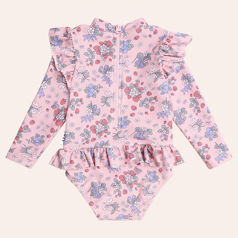 Huxbaby Strawberry Garden Frill Swimsuit image number 1