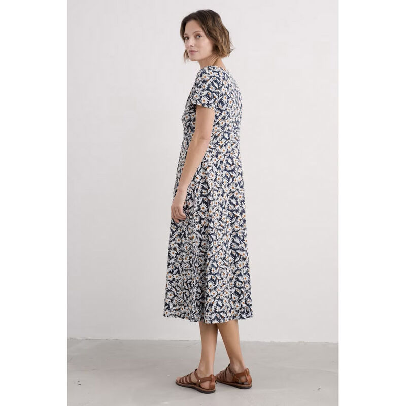 Seasalt Cornwall Chapelle Dress Scatter Daisy Maritime image number 1