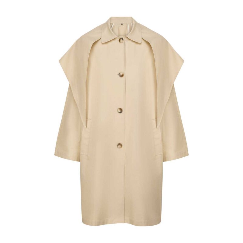 COMMONPLACE ESSENTIALS Summer Trench W/ Detachable Scarf image number 2