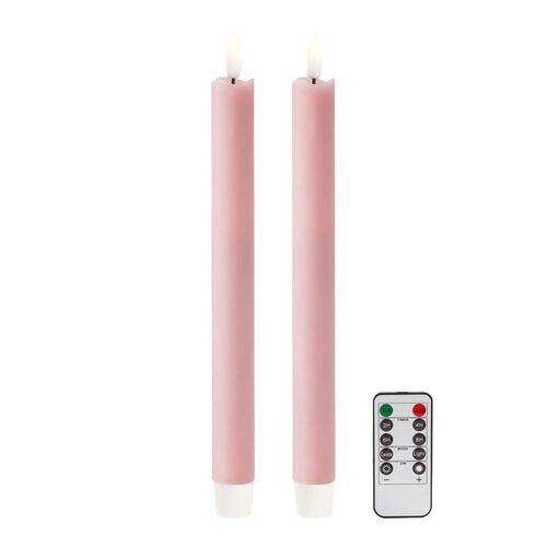 Addison Ross LED Candle 23cm -  Pink