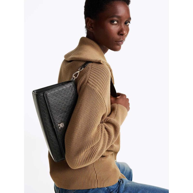 Tommy Hilfiger TH Monogram Debossed Shoulder Bag image number 1