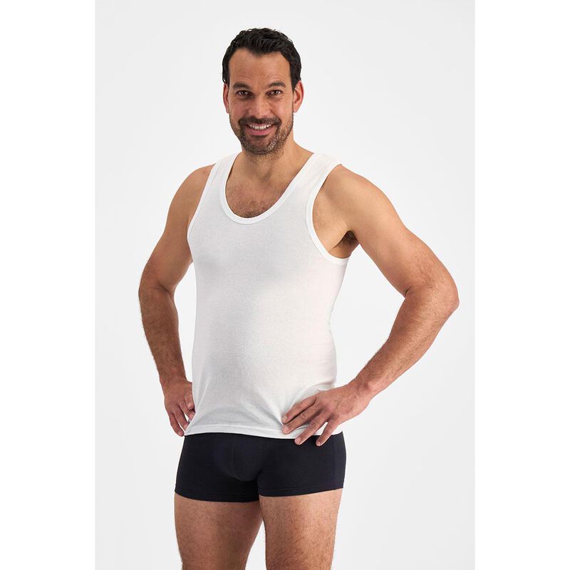 Jockey Ribbed Singlets - 2 Pack image number 3