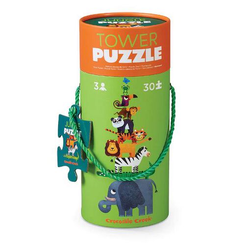 Croc Creek 30-Piece Tower Puzzle - Jungle