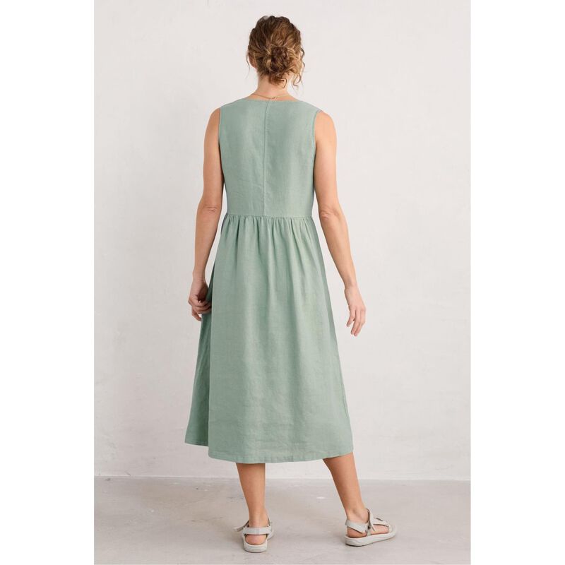 Seasalt Cornwall Lowland Heather Dress Penny Bun Pear image number 1