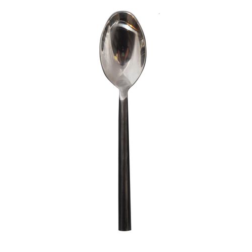 French Country Black Handle Dessert Spoon