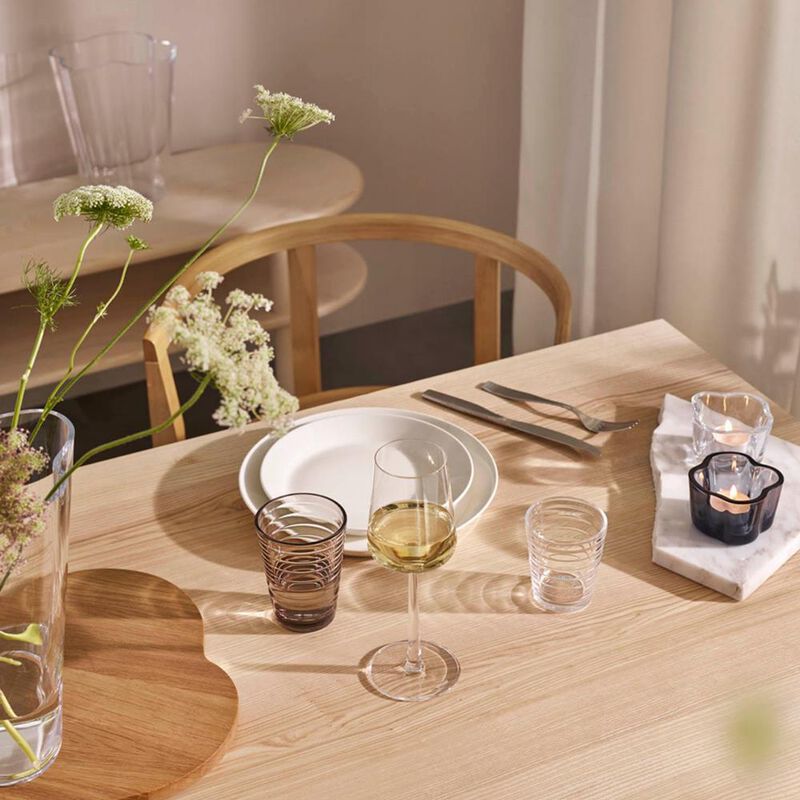 iittala Aino Aalto Tall Tumbler 330ml Linen Pair image number 1