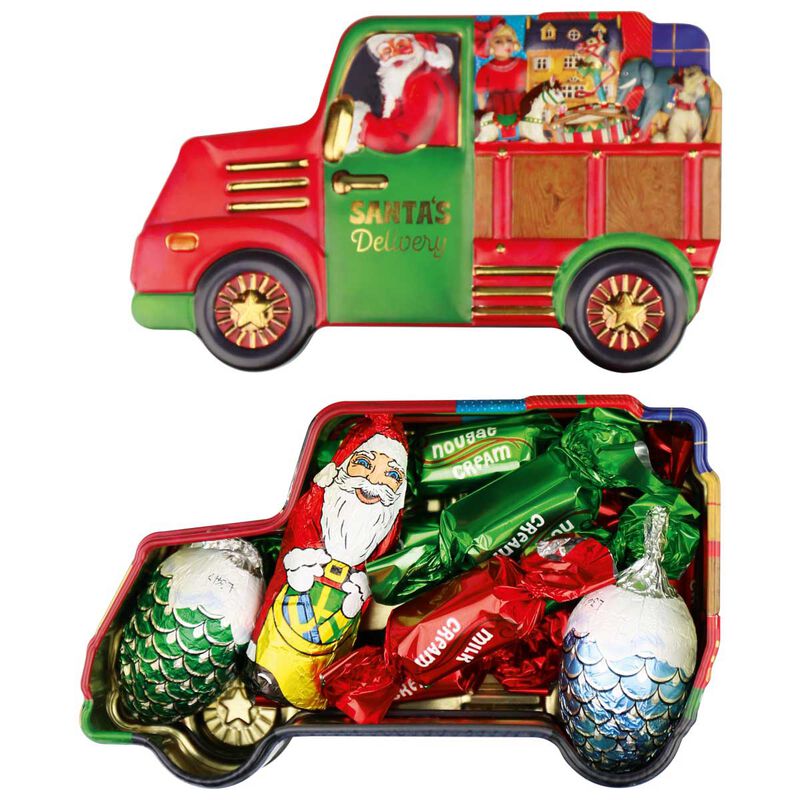 Windel Xmas Santa Delivery Van Chocolate Pieces, Milk & Hazelnut Cream 126g image number 1