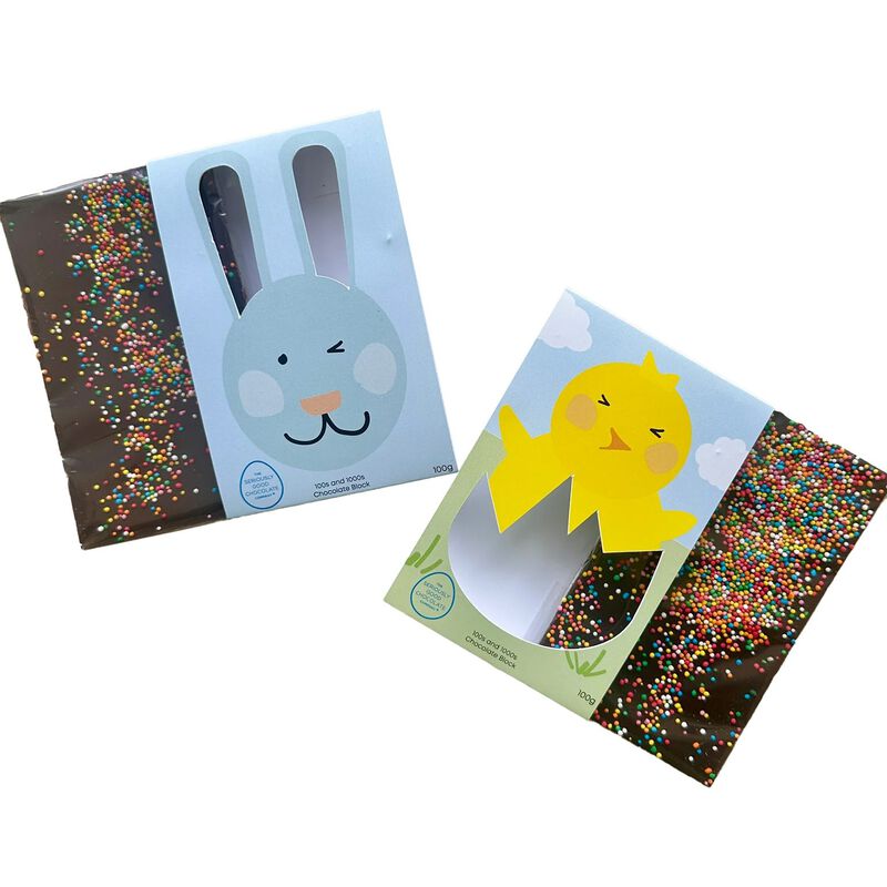 Seriously Good Chocolate Easter Tablet with 100s & 1000s - Chicken 100g image number 1