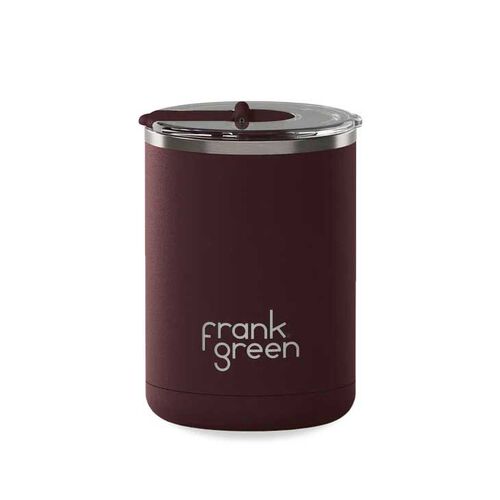 frank green 12oz Ceramic Cup with Hinged Lid Chocolate