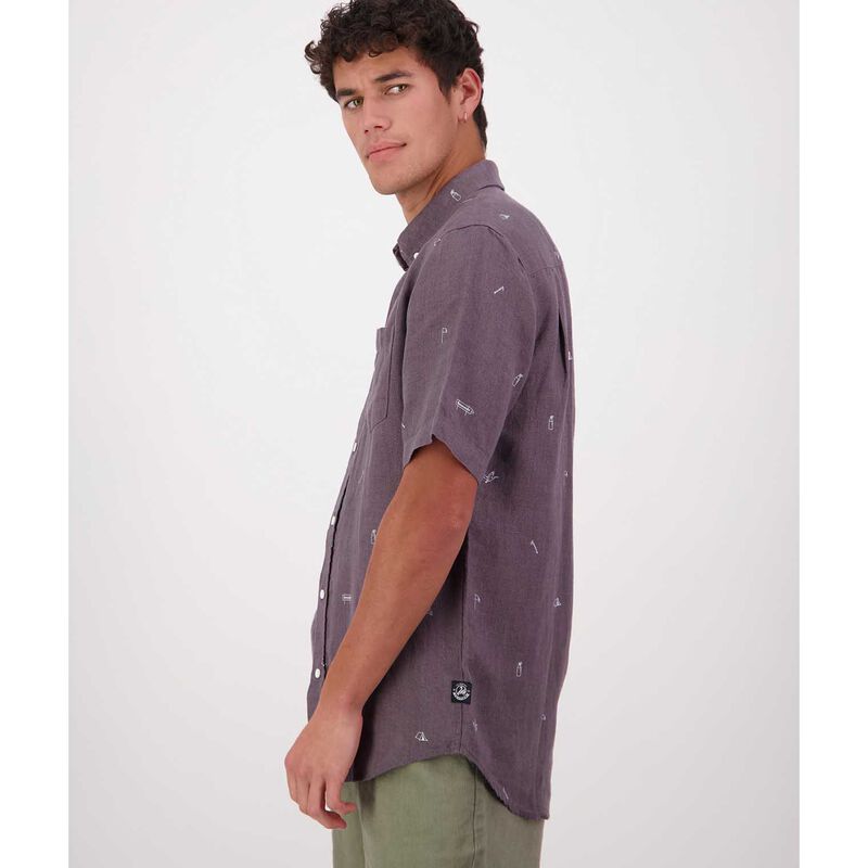 Swanndri Camp Vibes Mns Linen S/S Shirt image number 2