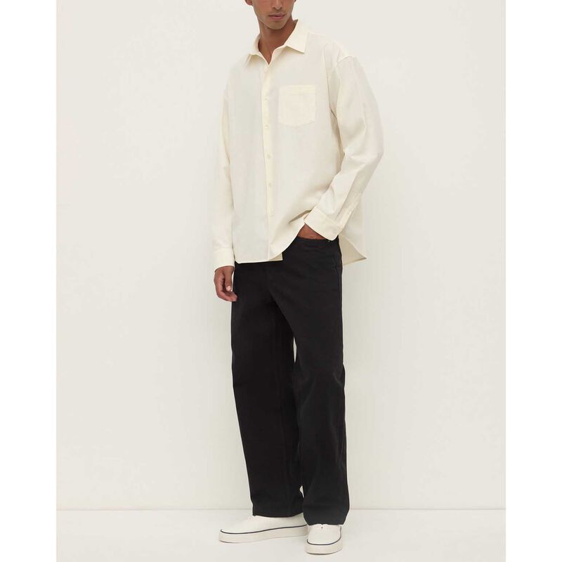 Assembly Label Finn Long Sleeve Shirt Cream image number 3