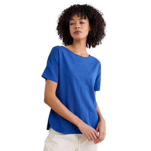 Seasalt Cornwall Bryher View T-Shirt Bright Marine