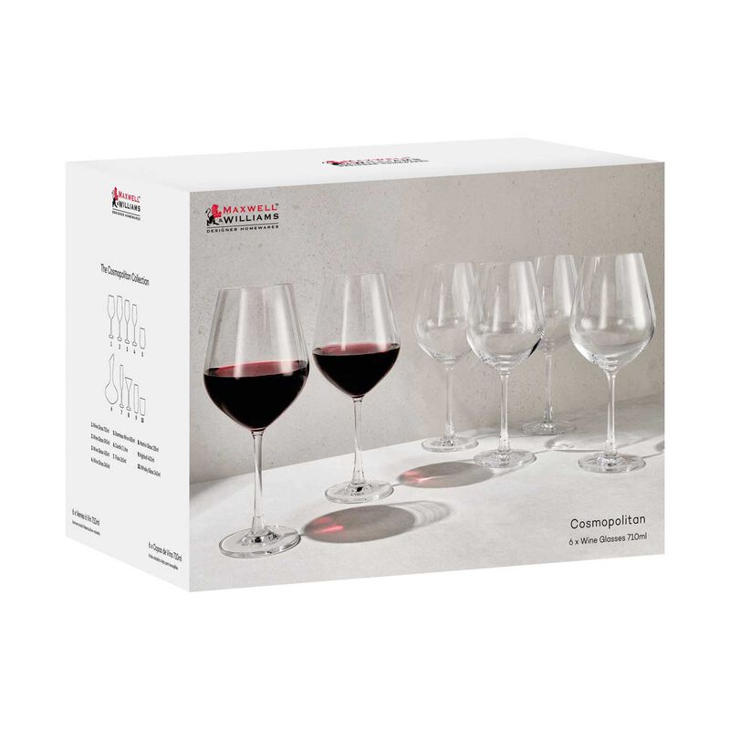 Maxwell & Williams Cosmopolitan Wine Glass 710ml Set Of 6 Gift Boxed image number 2