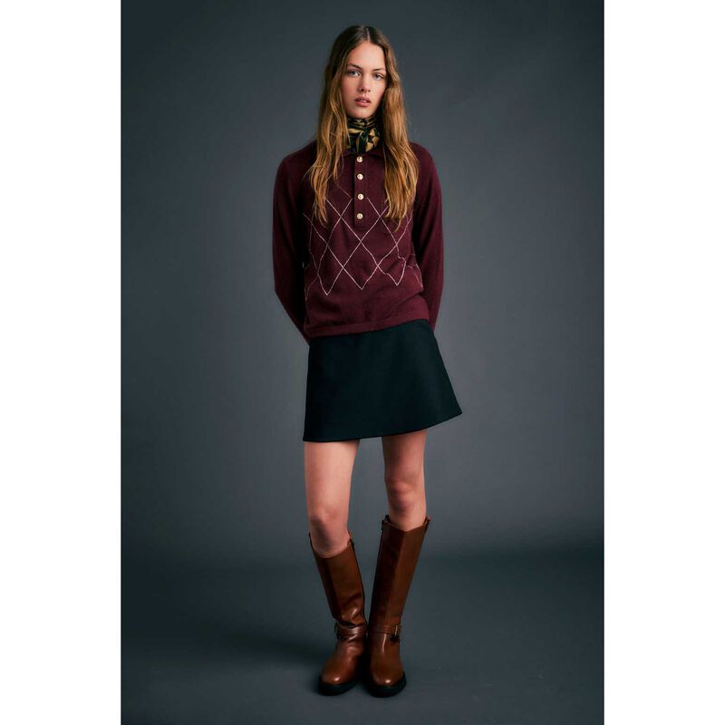 Karen Walker Society Argyle Polo image number 3