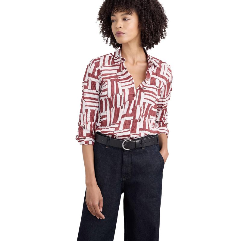Seasalt Cornwall Larissa Shirt Dune Fence Umber image number 0