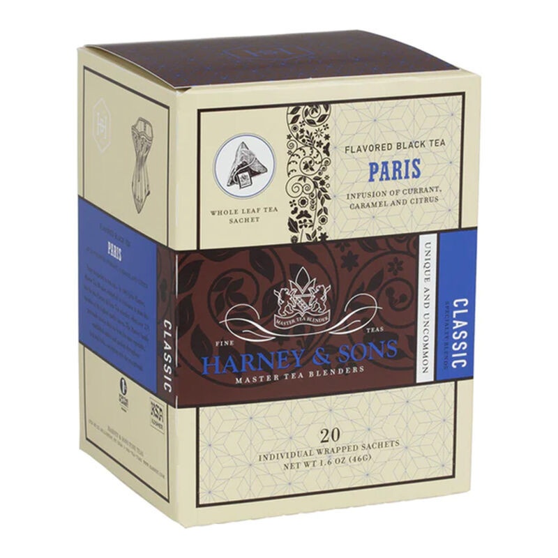 Harney & Sons Paris Wrapped Tea Bags Box of 20 image number 0