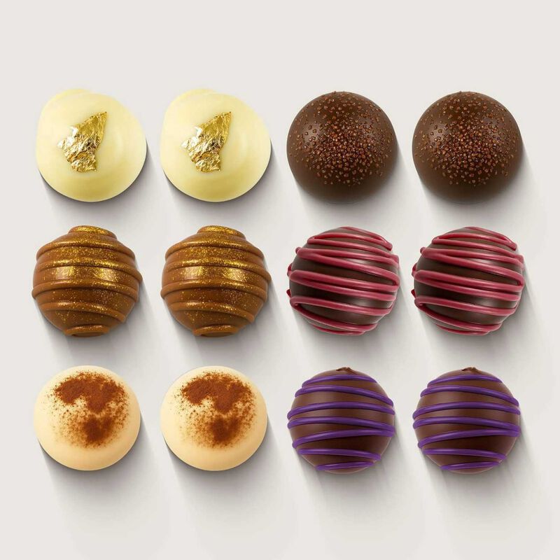 Chocolate Brown Happy Hour Boxed Chocolates 12-Piece image number 2