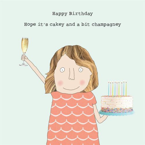 Rosie Made A Thing Champagney Card