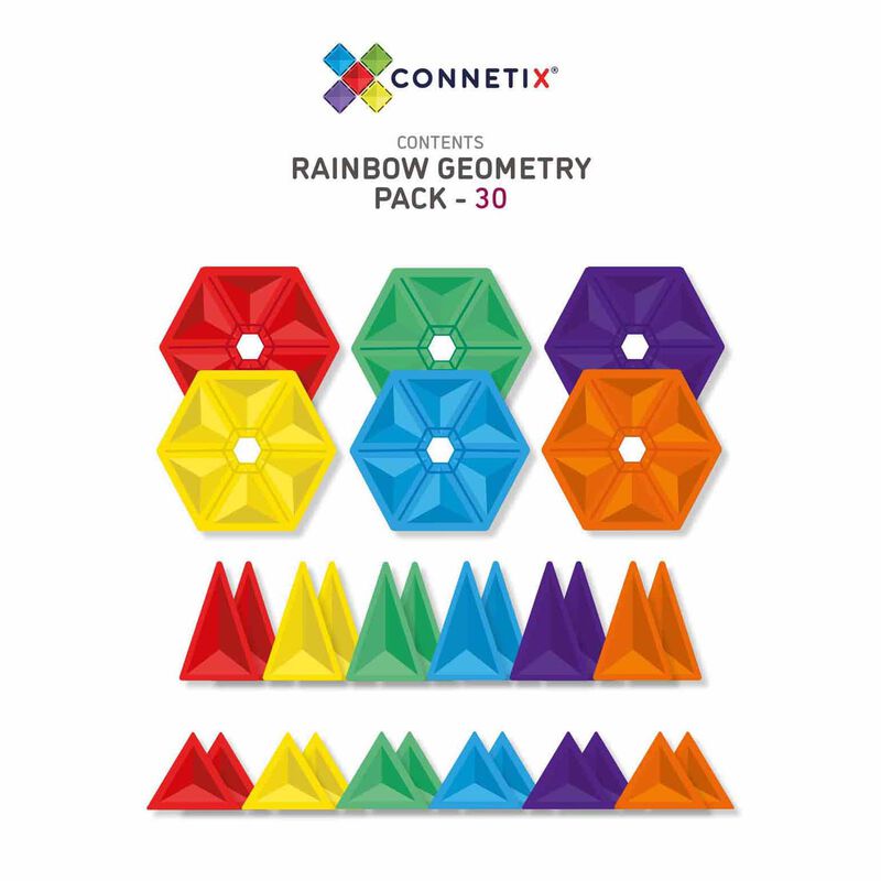 Connetix Tiles 30 Piece Geometry Pack image number 2