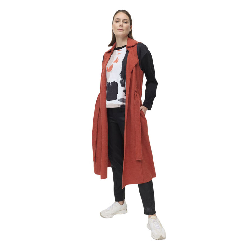 Marco Polo Belted Boiled Wool Vest image number 0