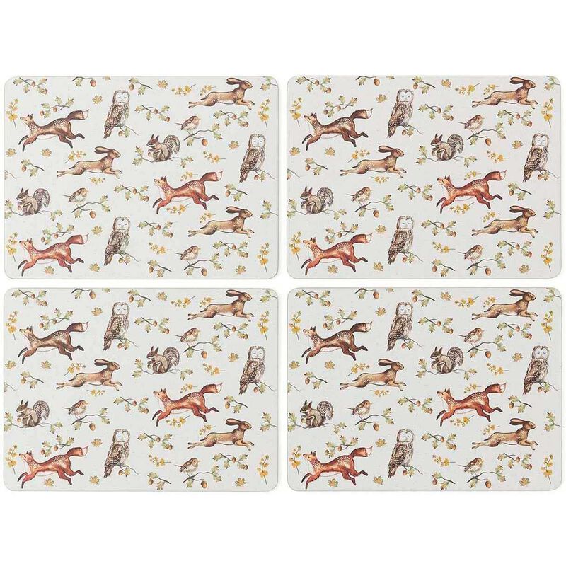 Cooksmart Forest Fable Set Of 4 Placemats image number 0