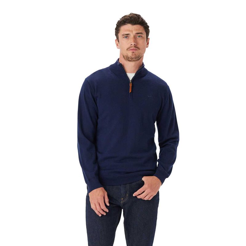 R.M. Williams Ernest Merino 1/4 Zip Knit image number 0