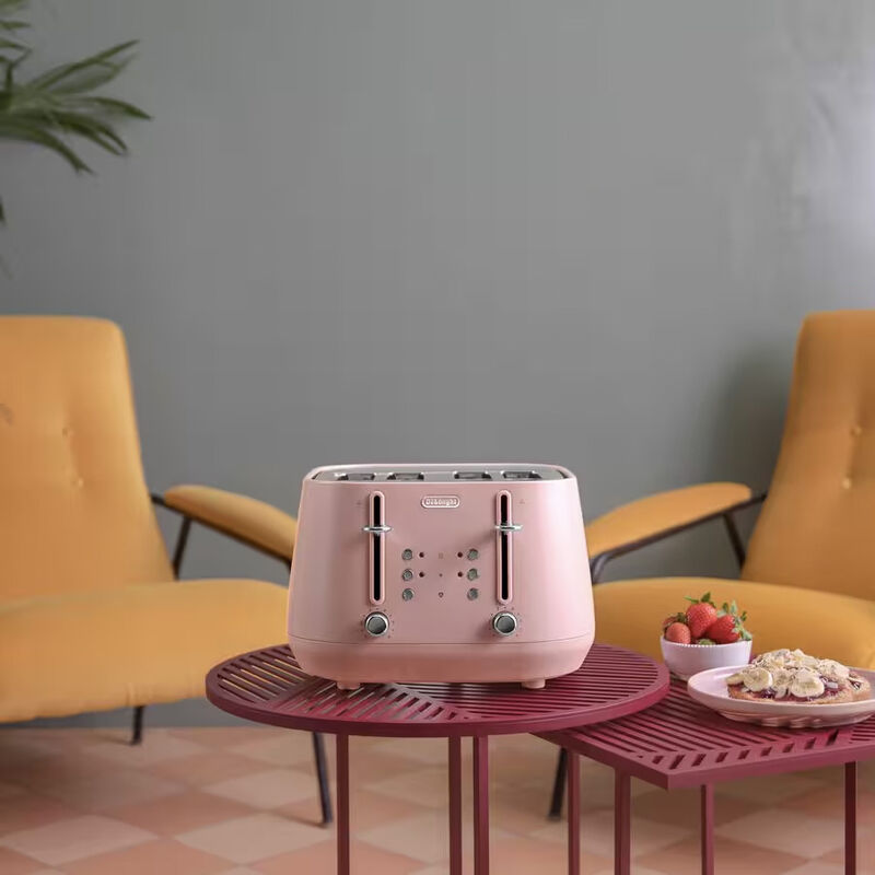 DeLonghi Eclettica 4-Slice Toaster Pink image number 3