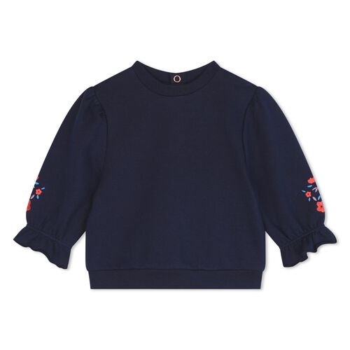 Carrement Beau Flower Emb Sweatshirt 2Y - 3Y