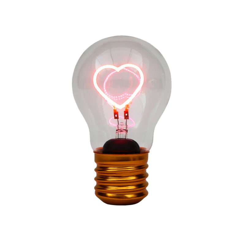 Stellar Haus Pink Heart Lightbulb Lamp image number 0