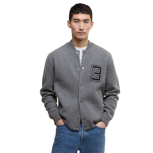 Barbour International Letterman Knitted Bomber