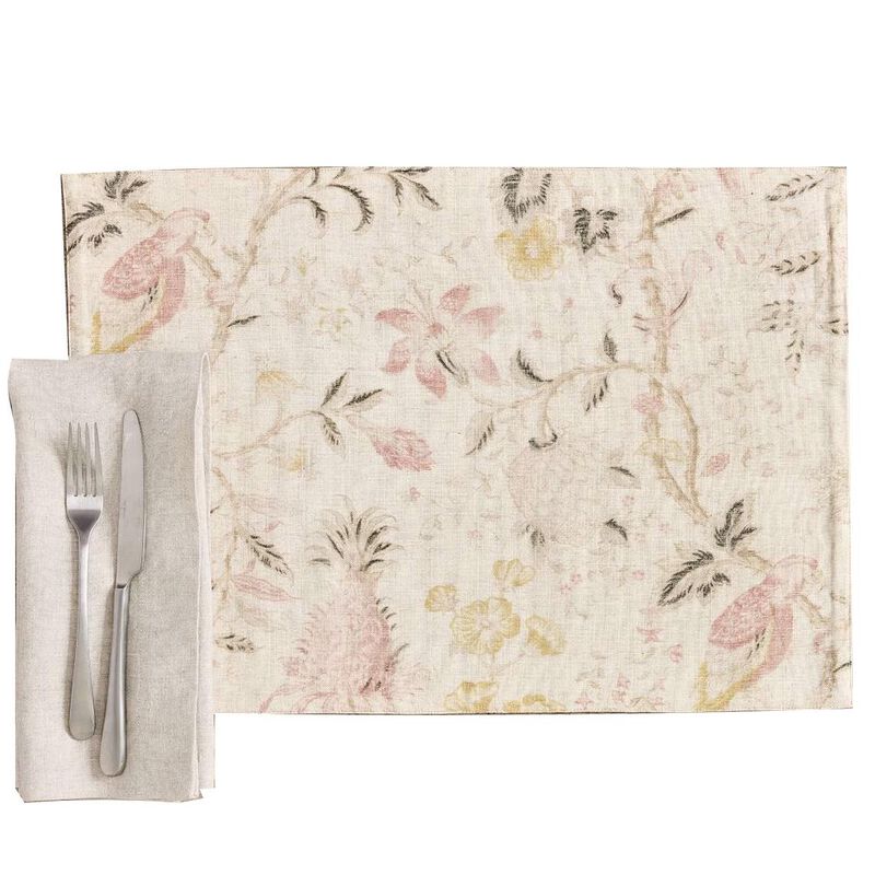 Pottery Barn Vintage Islands Organic Printed Placemat Set Of 4 image number 0