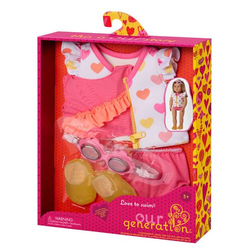 Our Generation Dolls Regular Outfit - Love To Swim