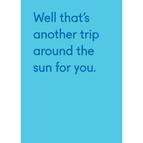 Another Trip Around The Sun Card