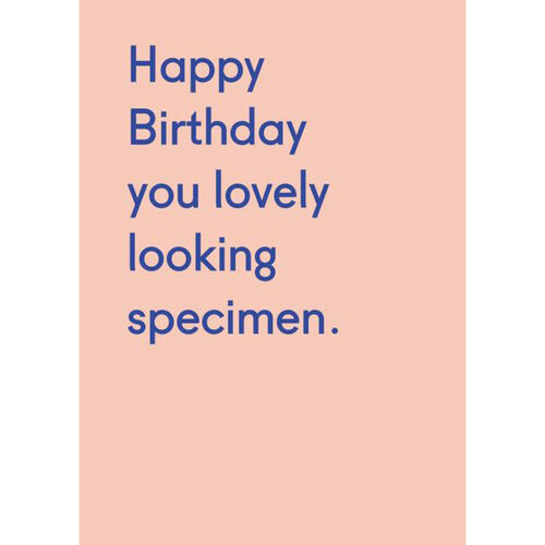 Lovely Looking Specimen Foil Card