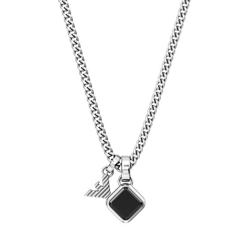 Emporio Armani Black Onyx Pendant Necklace