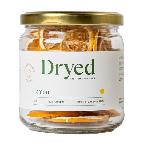 Dryed Premium Garnishes 35g Jar Lemon