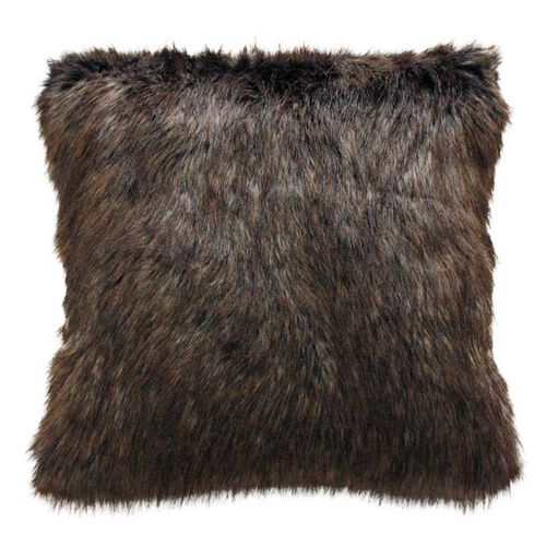 Heirloom Faux Fur Feather Cushion - Husky 45X45cm