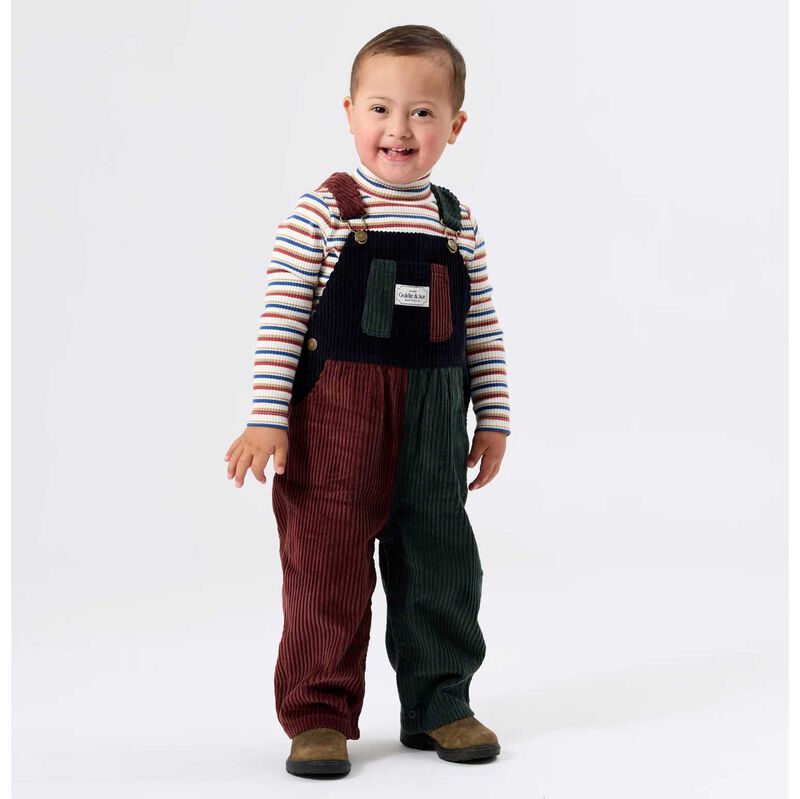 Goldie + Ace Embroidered Rib Skivvy Outback Stripe 1-2Y image number 1