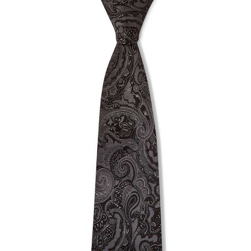 Joe Black Jb Tonal Paisley 7.5Cm Tie image number 4